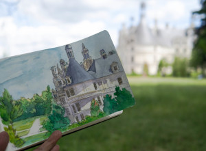 Passing the time away at Chambord Chateau some 26 minutes away from Blois by bus.